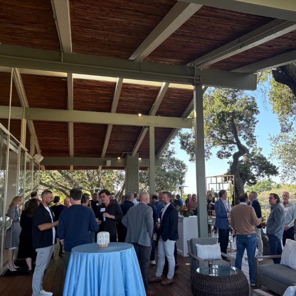 Attendees talking at Rally Ventures’ 2026 annual meeting