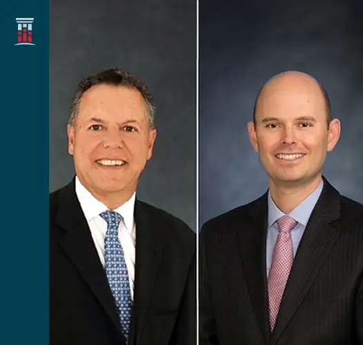 Press photograph pairing Ralph Alexander, left, with Alex Hernandez, right