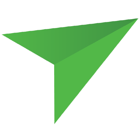 Ramani.io logo - a green paper plane