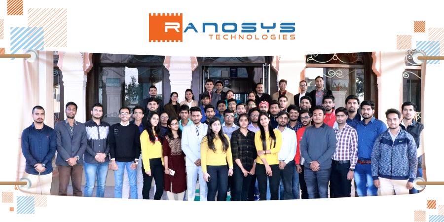 New recruits gathered for Ranosys’s Bikaner development-centre offer-letter event
