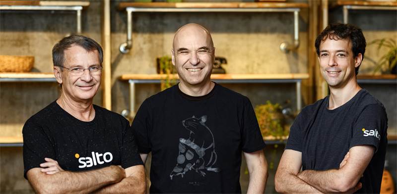 Salto co-founders Benny Schnaider, Rami Tamir and Gil Hoffer standing together