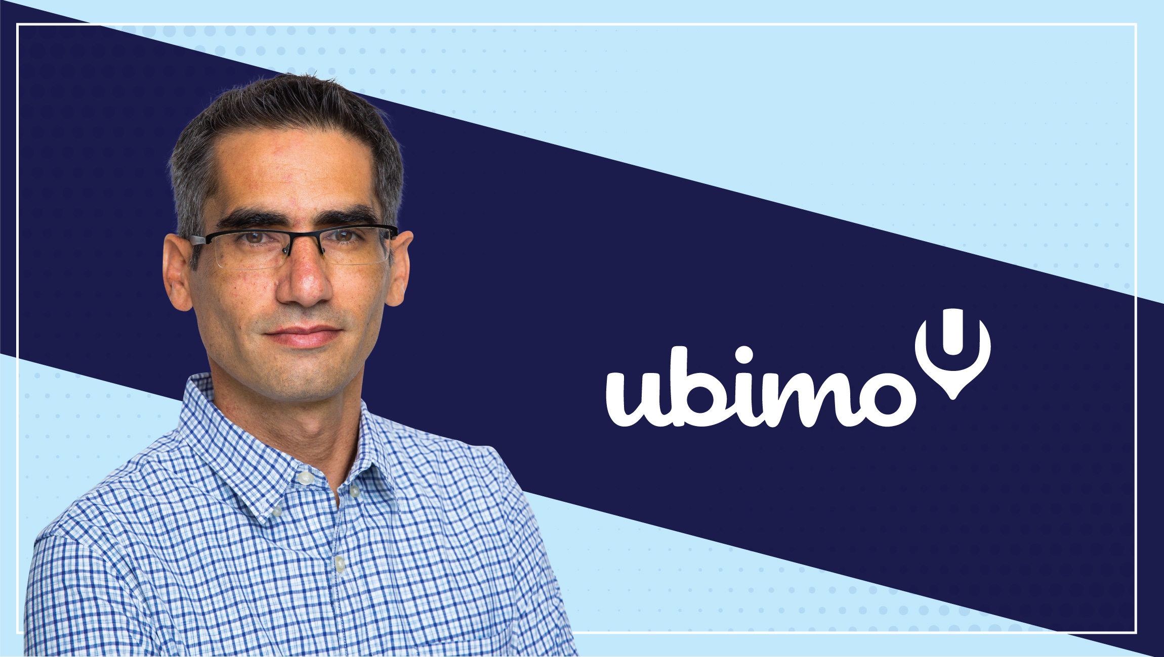 Ran Ben-Yair in a checked shirt in a 2019 Ubimo press image