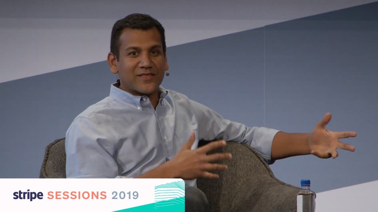 Ravi Gupta speaking onstage at Stripe Sessions 2019