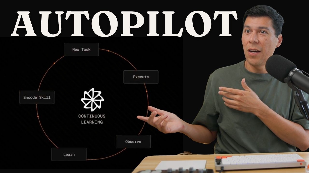 Ray Fernando speaking at his desk in a video about an AI coding agent