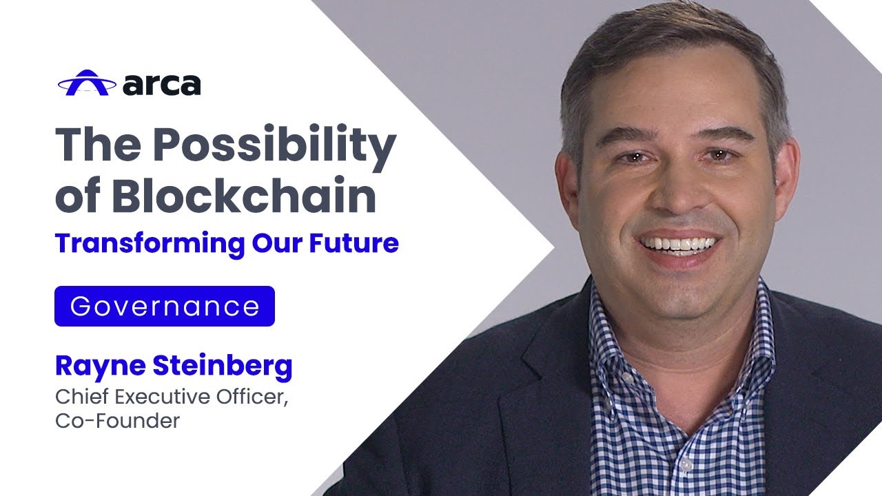 Arca’s governance video featuring Rayne Steinberg