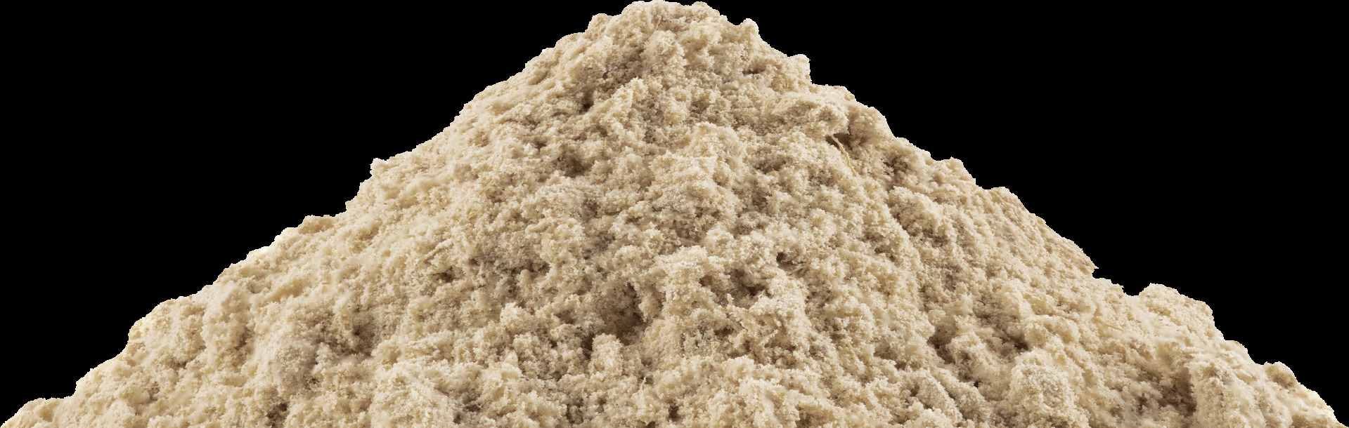 A mound of finely milled RE:nergy powder made from food manufacturing by-products