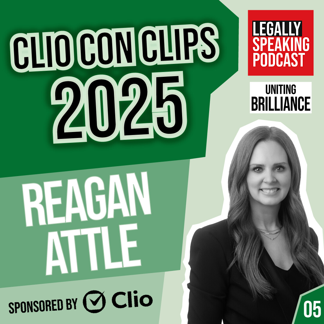 ClioCon Clips 2025 podcast artwork featuring Reagan Attle