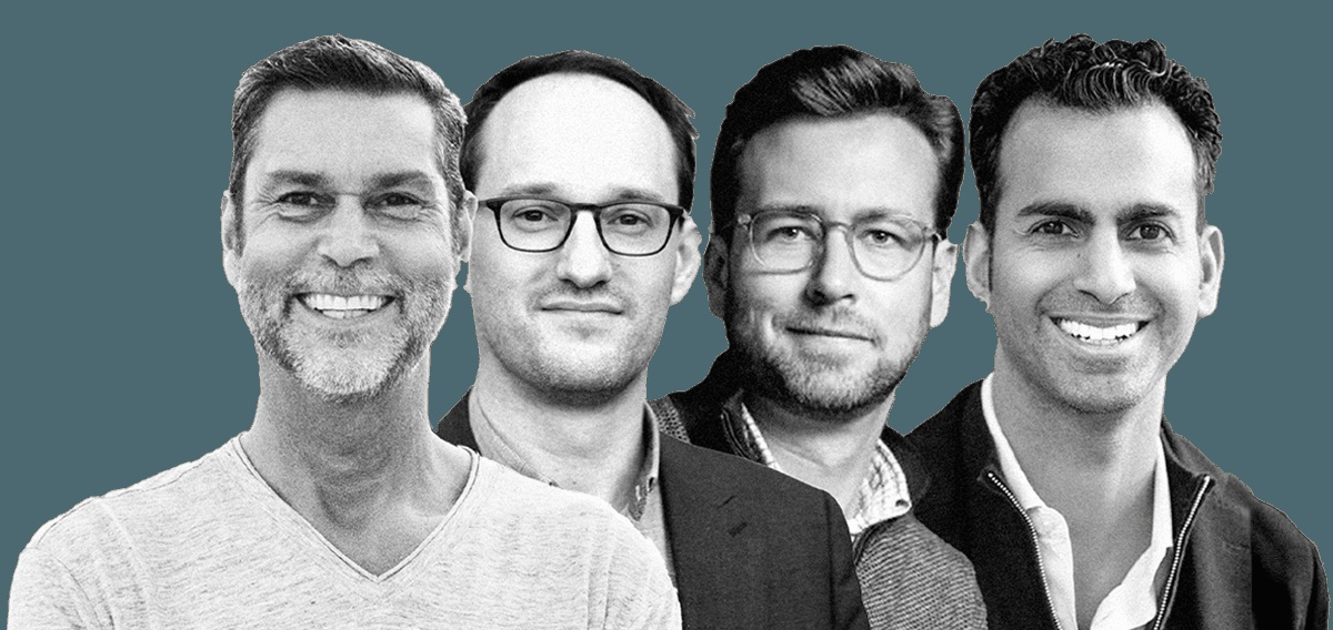 Official Exponentialist promotional montage of Raoul Pal, David Mattin, Julien Bittel and Imran Lakha