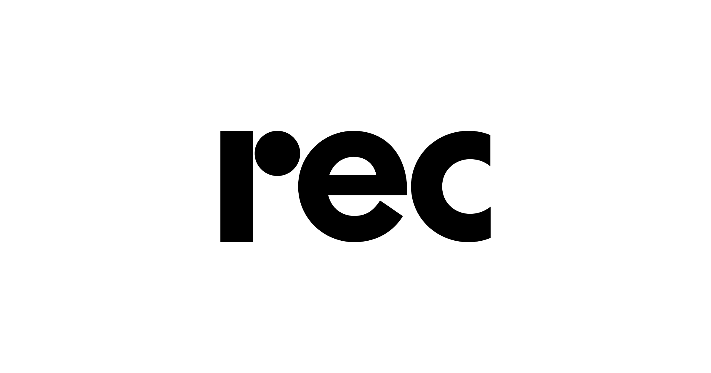 Rec Technologies logo - the wordmark 'rec' in bold lowercase