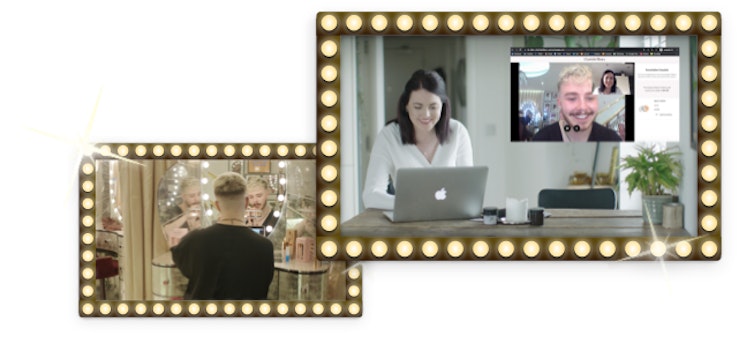 Red Ant promotional image showing a Charlotte Tilbury virtual beauty consultation