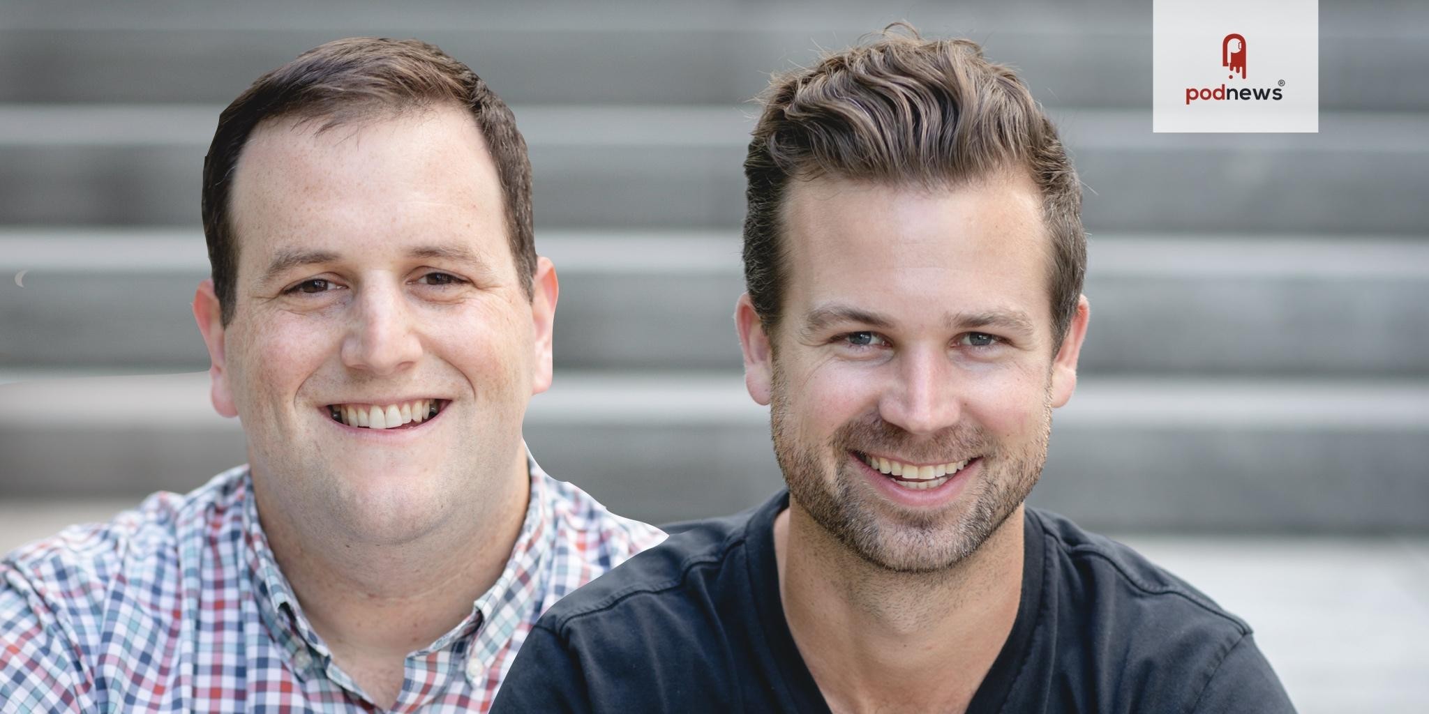 RedCircle co-founders Mike Kadin and Jeremy Lermitte sitting together outdoors
