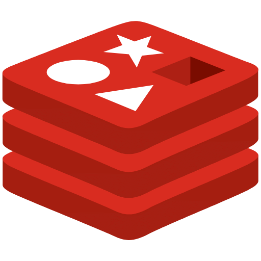 Redis logo - the stacked red cube