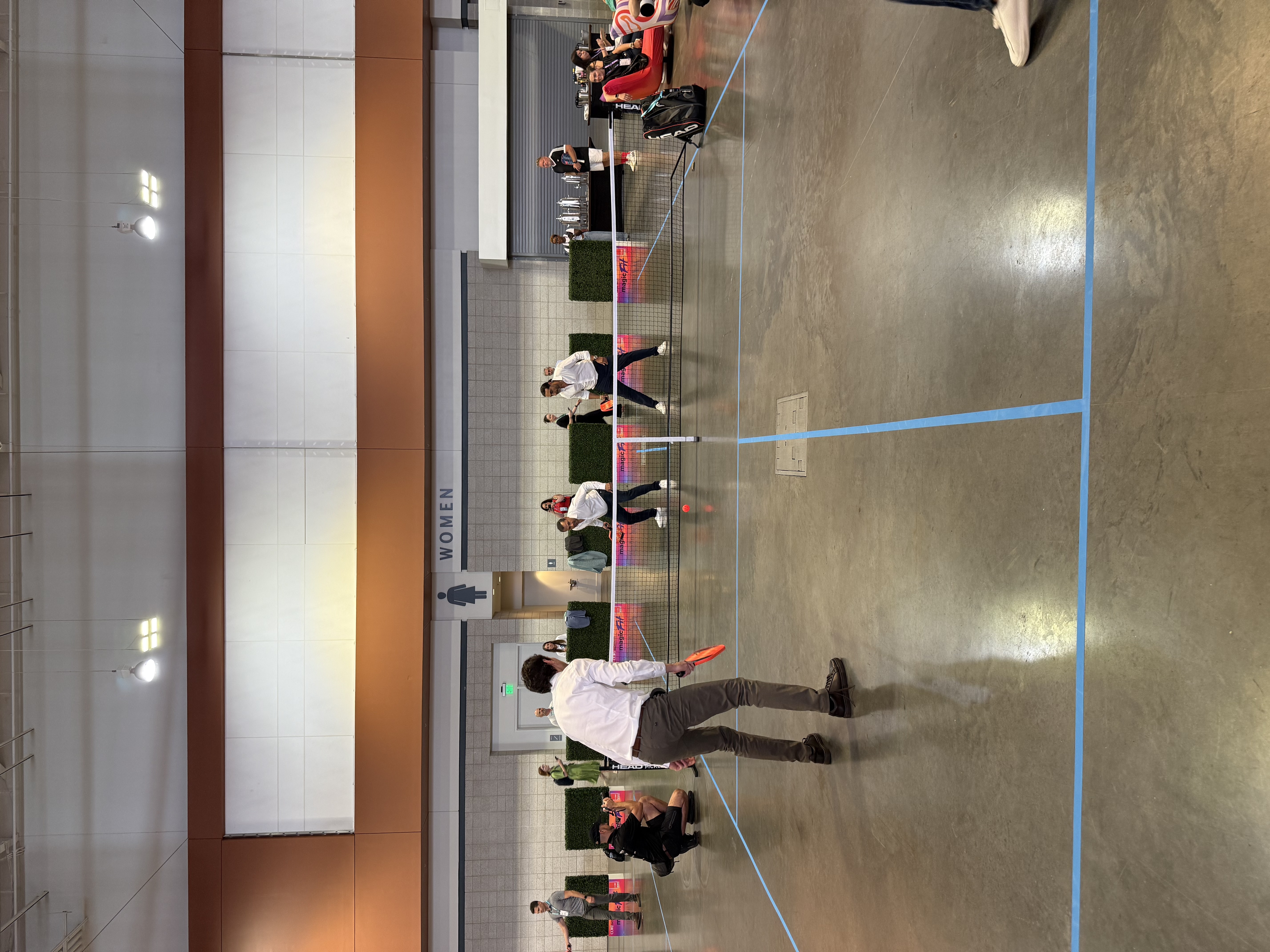 Reggie Aggarwal playing pickleball on a court at Cvent CONNECT 2026