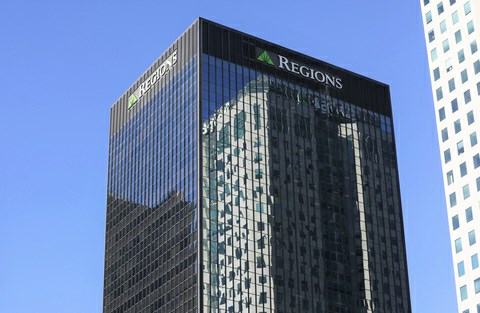 Regions Bank’s corporate headquarters in downtown Birmingham, Alabama