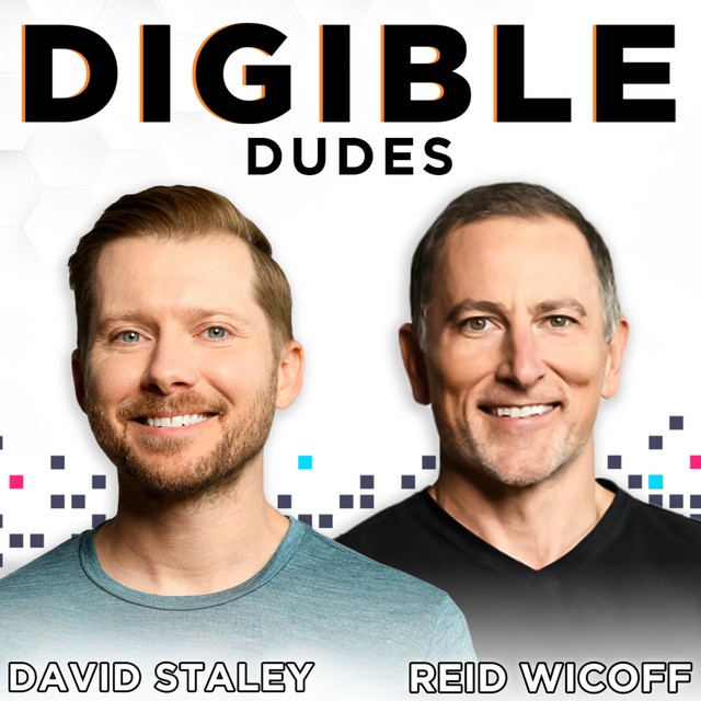 The Digible Dudes podcast artwork, with David Staley on the left and Reid Wicoff on the right