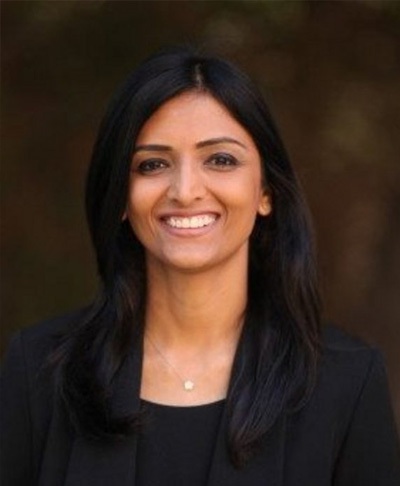 Resilinc co-founder Bindiya Vakil, wearing a black blazer