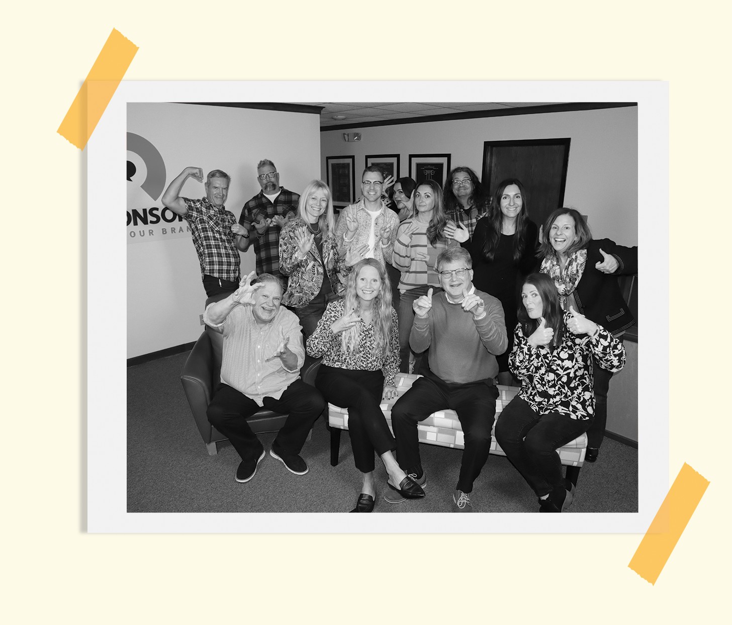 Responsory staff gathered in the agency's office