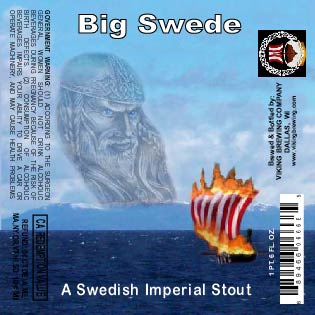Big Swede Swedish imperial stout label artwork from Results’s public portfolio