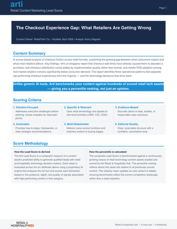 Sample Arti content assessment report