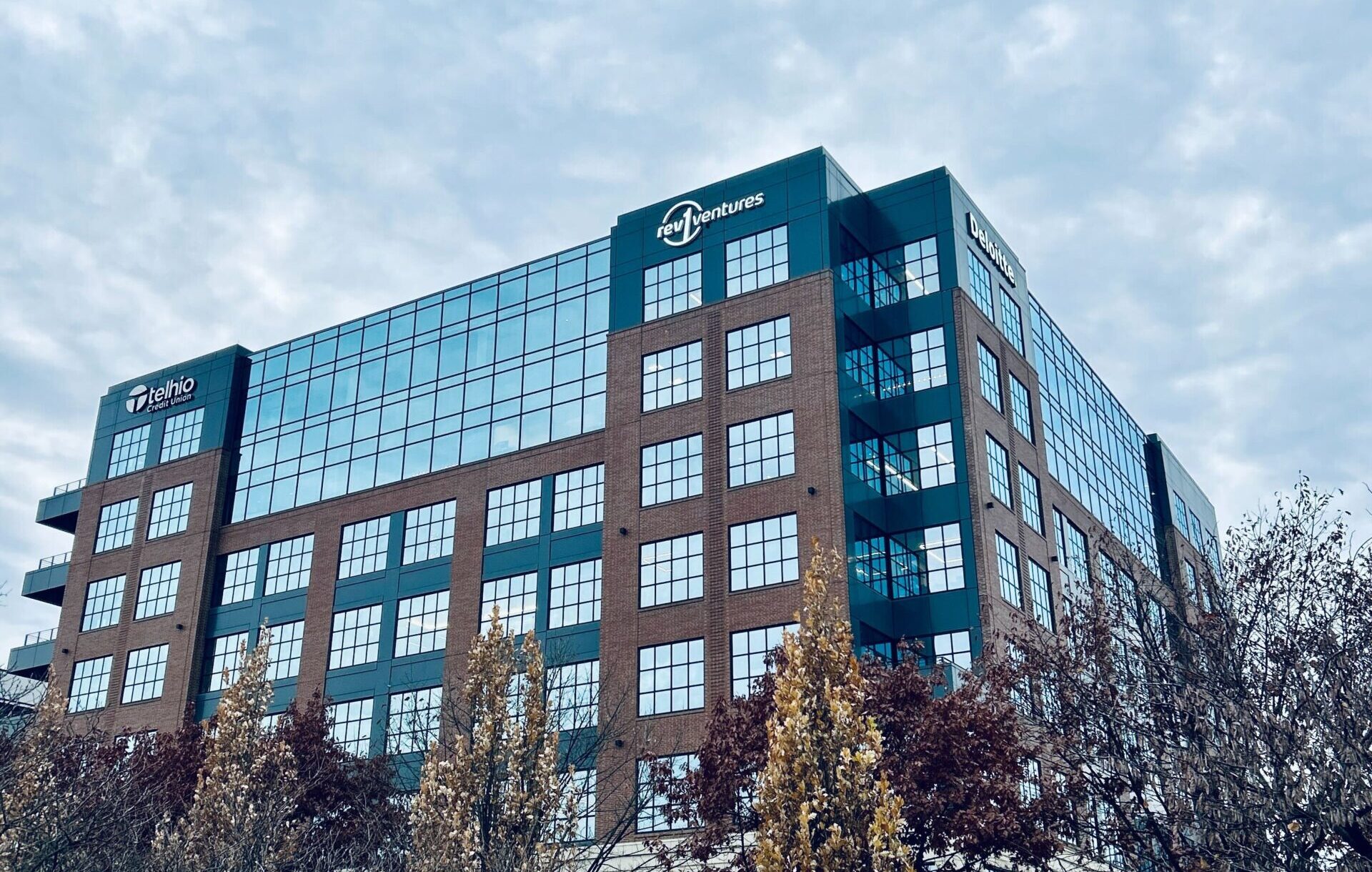 The building housing Rev1 Ventures at The Peninsula in Columbus