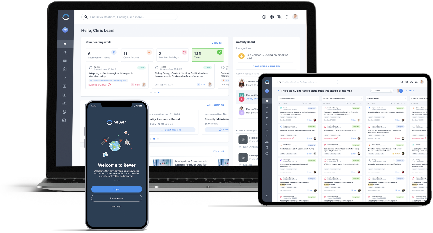 Rever Frontline Intelligence Platform - product screenshot