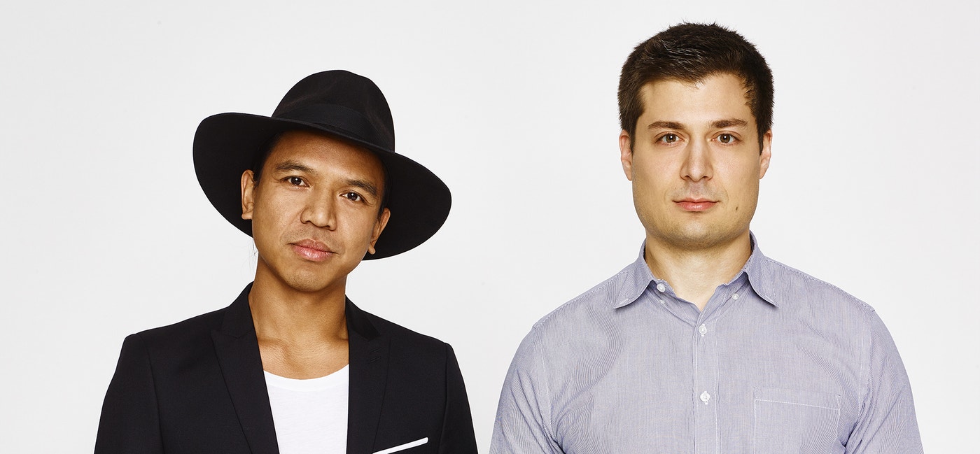 REVOLVE co-founders Michael Mente, left, and Mike Karanikolas