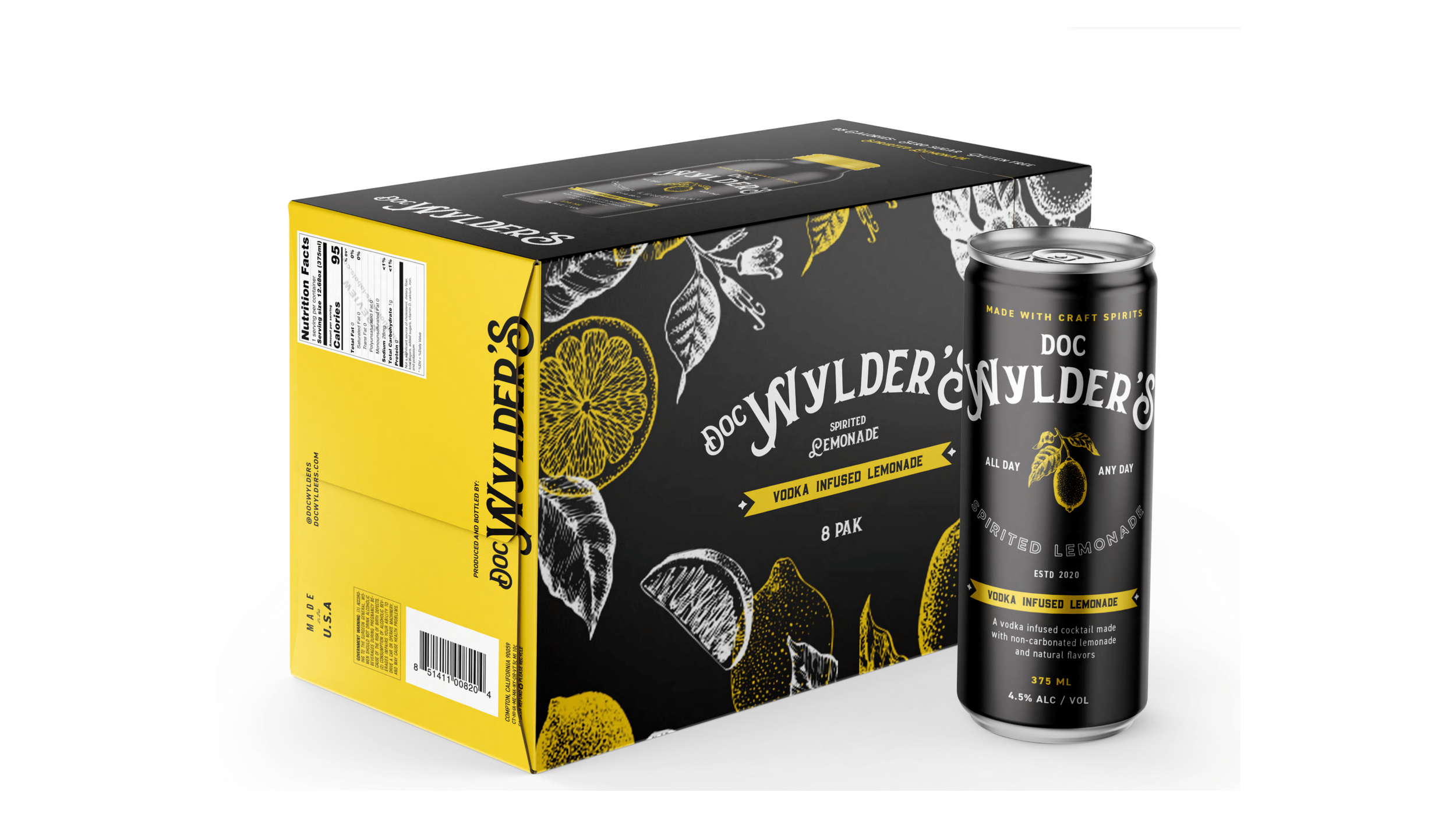 Doc Wylder’s packaging designs shown in Vapor Studio’s portfolio