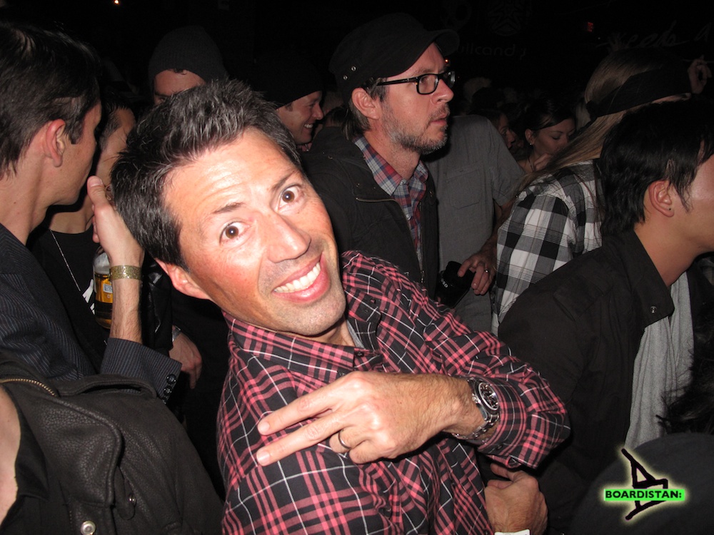 Ricardo Camargo smiling in the crowd at the 2010 Skullcandy Mix Master Mike headphone launch