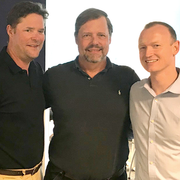 John Lenz, Richard Lenz, and Mike Killeen standing together