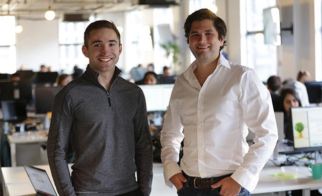 Tom Mundy and Richard White standing together in the Goodlord office