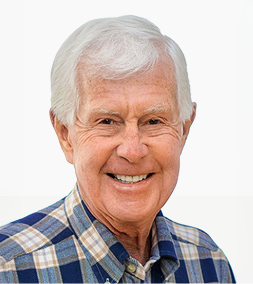 Ridgeline founder and chairman Dave Duffield in a blue plaid shirt