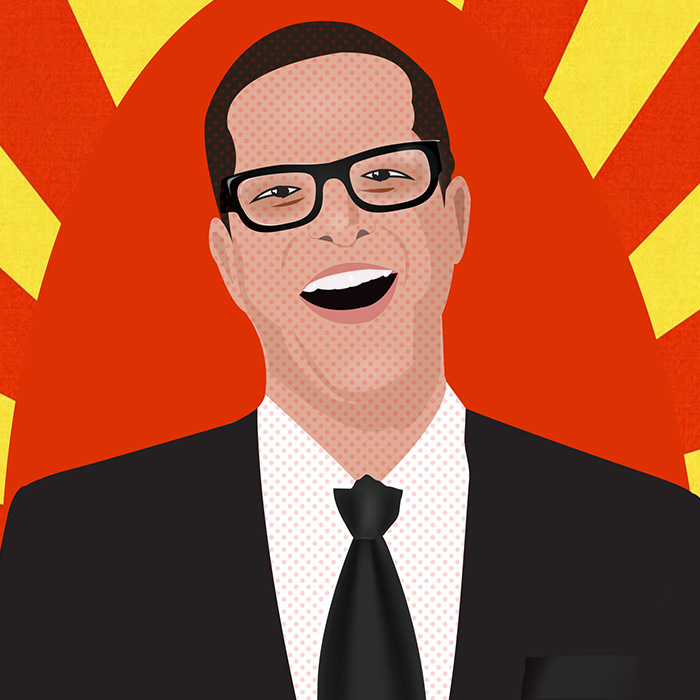 Pop-art portrait of RLM founder Richard Laermer