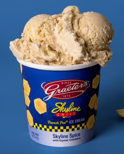 A pint of Graeter's Skyline Spice ice cream