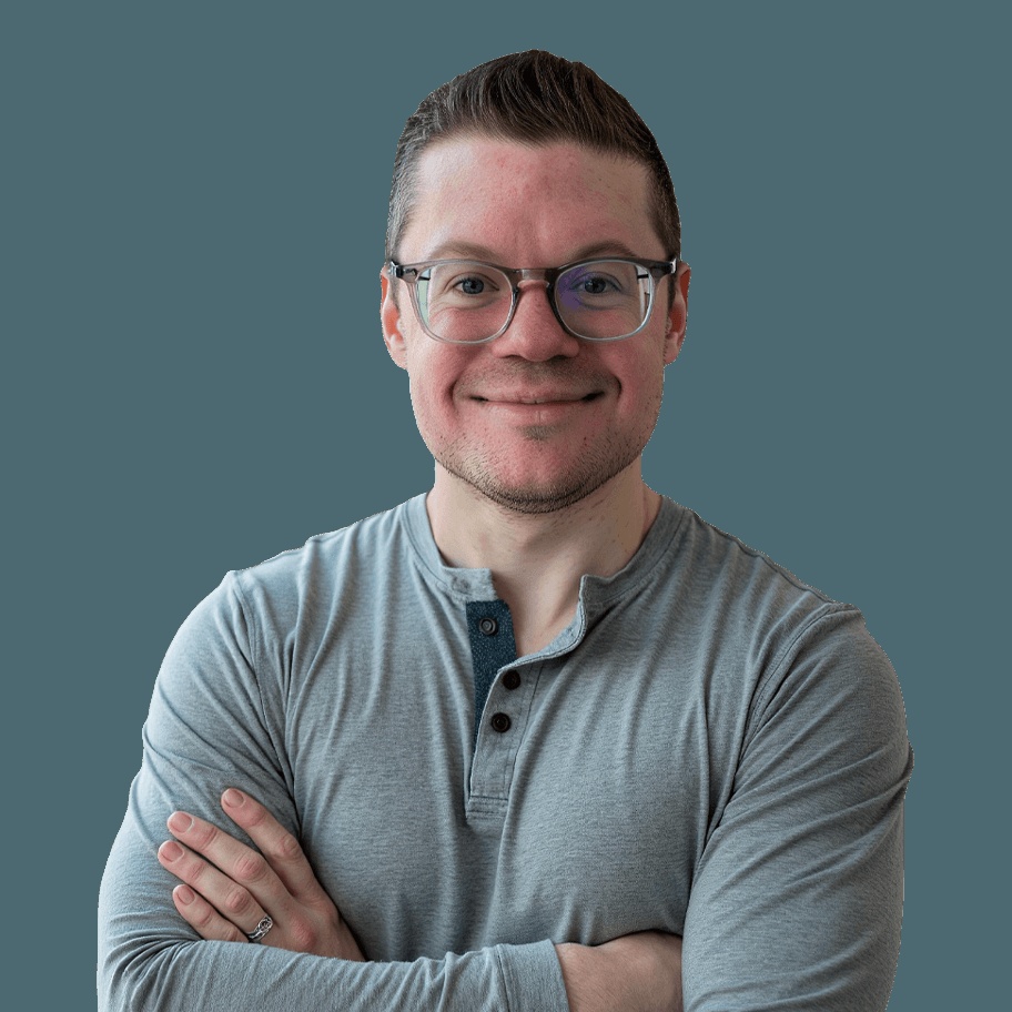 RNO1 founder Michael Gaizutis, wearing glasses and a gray shirt