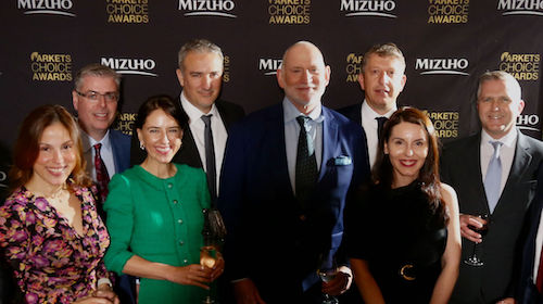 Rob Flatley with colleagues at the 2023 Markets Choice Awards