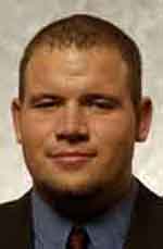 Rob Sandie in his Lehigh football roster photograph