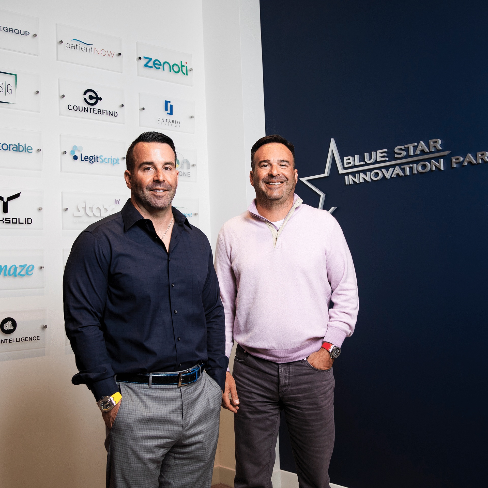 Rob Wechsler, left, with Dan Wechsler at Blue Star Innovation Partners