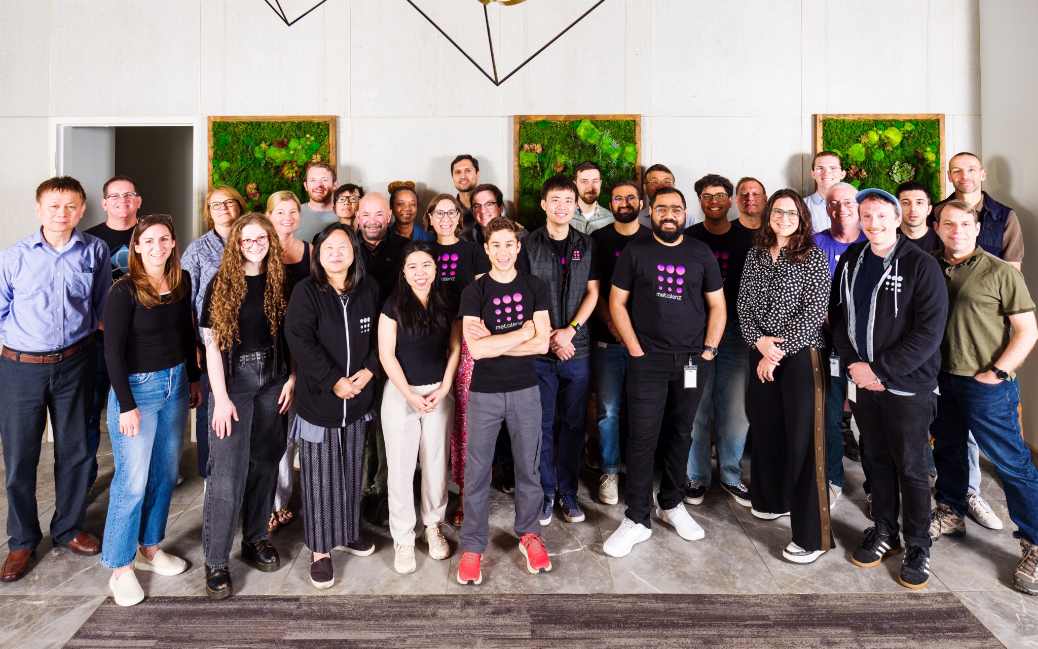 The Metalenz team gathered for a group photograph