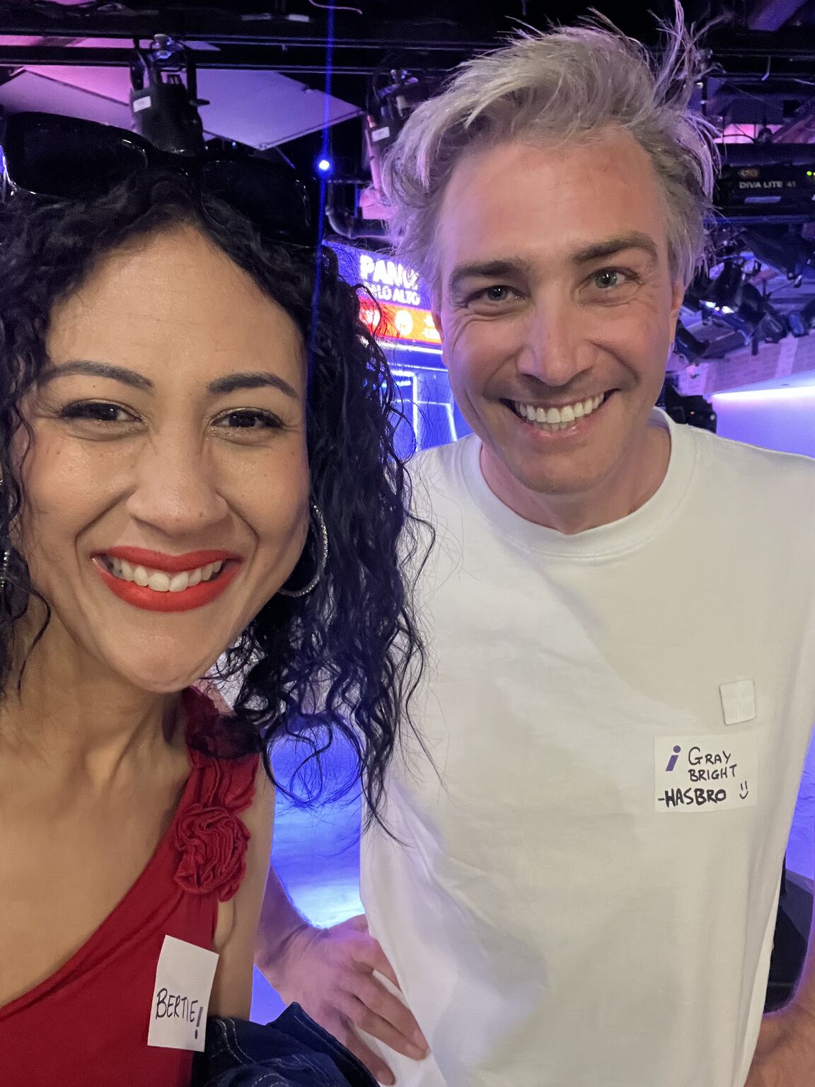 Roberta Thomson and Sixth Wall creative chief Gray Bright smiling together during launch week
