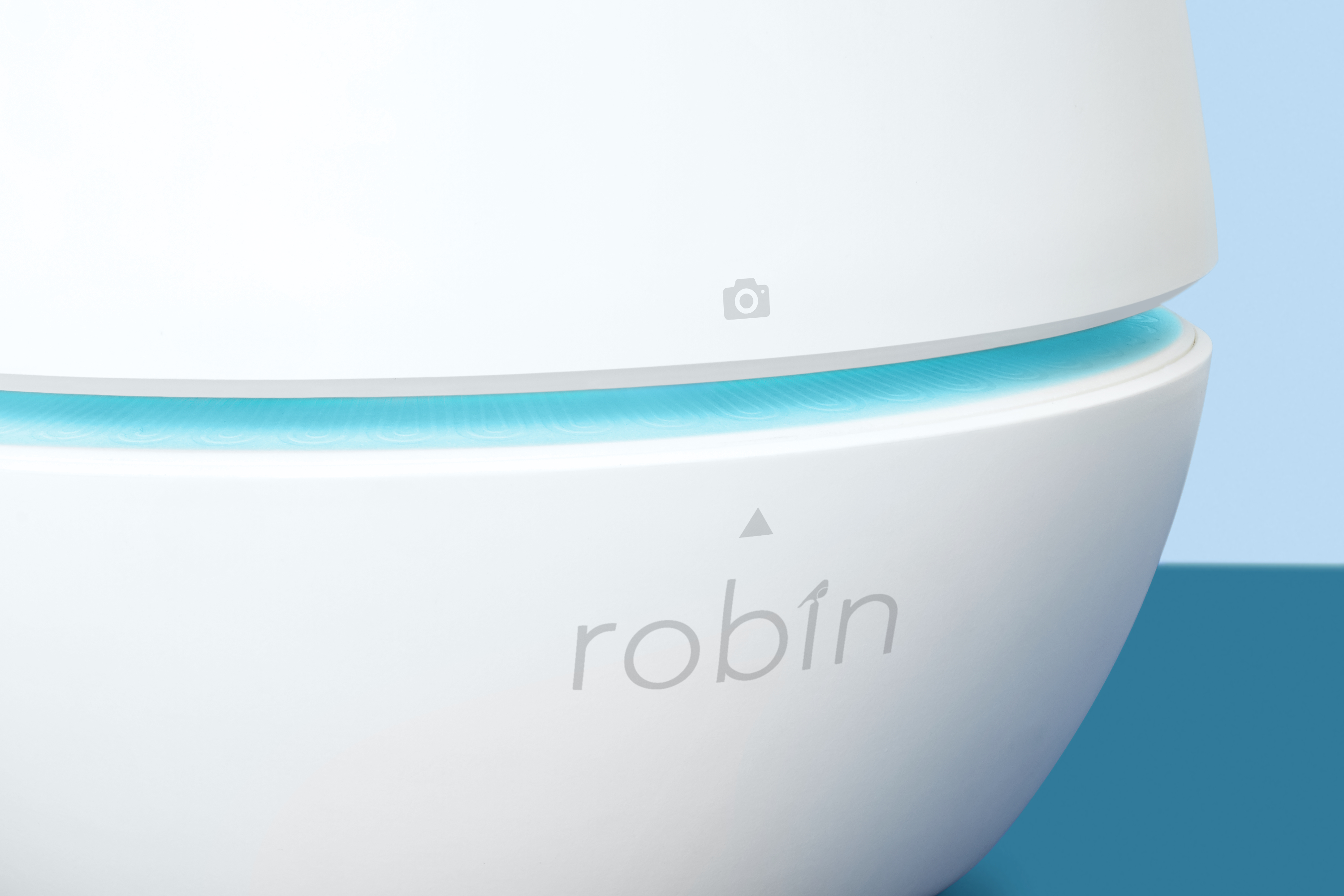 Close detail of the Robin Assistant light band and camera cover