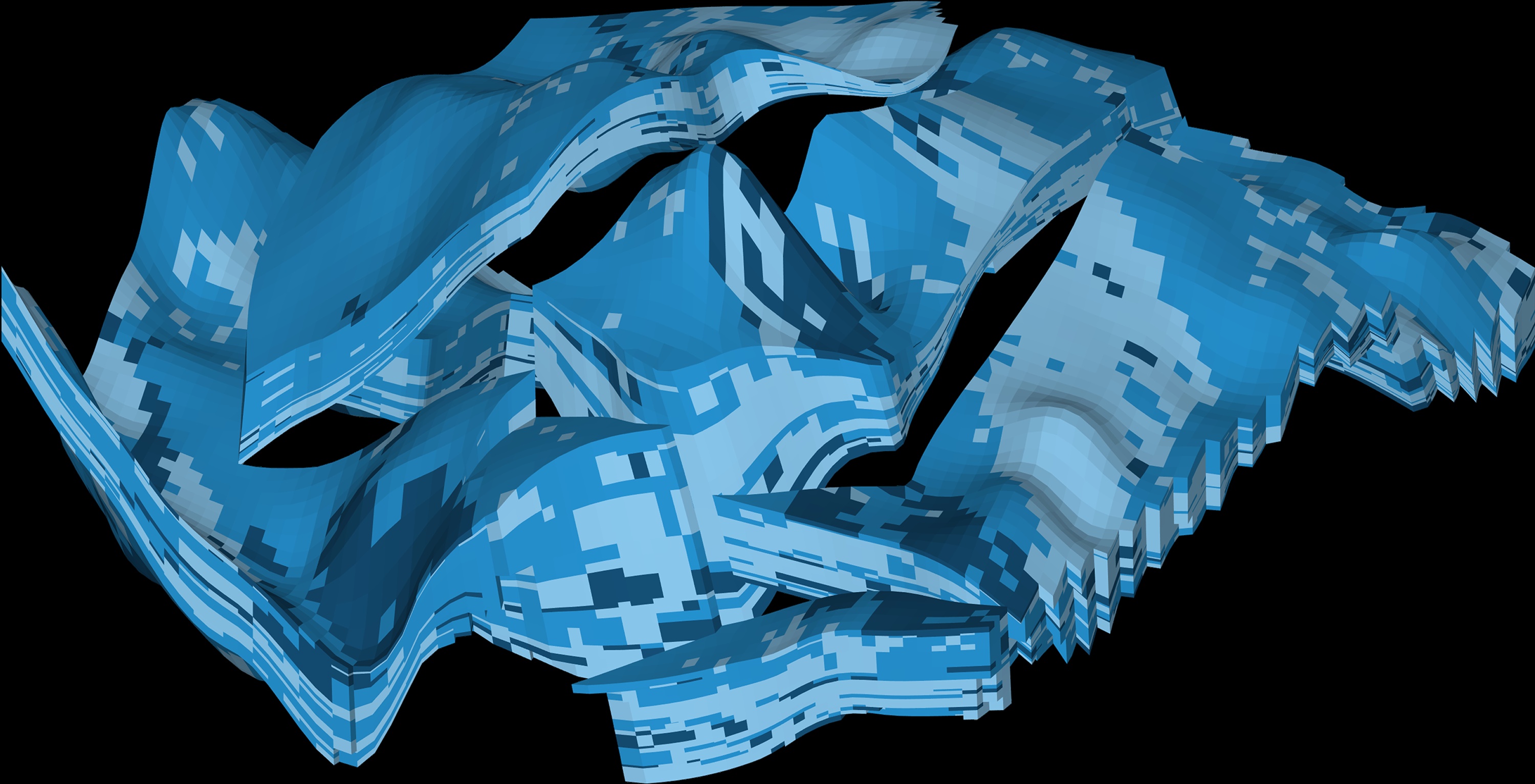 tNavigator product visualisation showing a coloured three-dimensional subsurface model