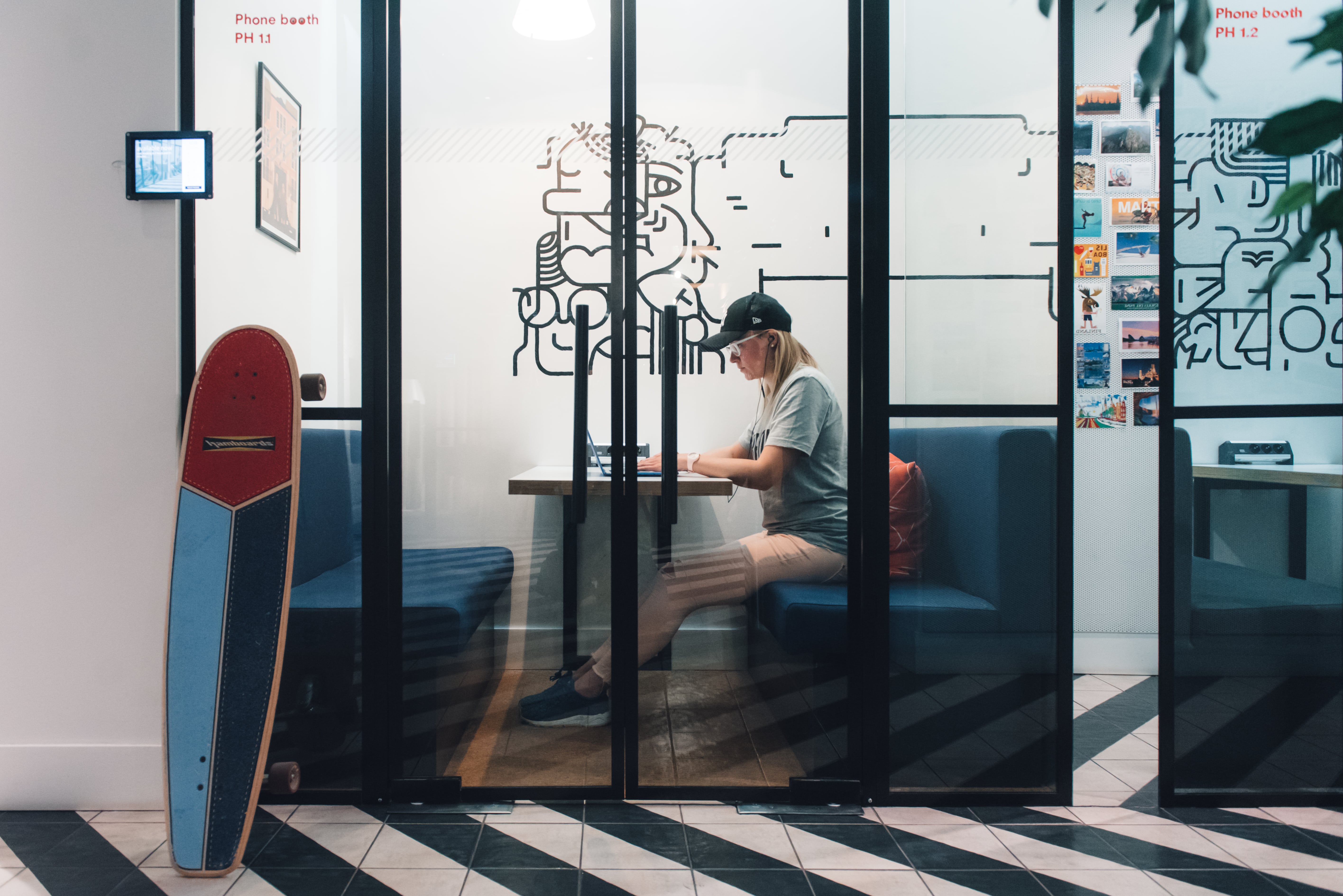 Interior of the ROCKIT Vilnius coworking space
