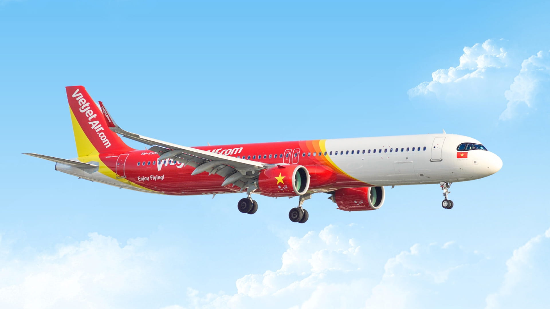 Vietjet Airbus A320neo in flight