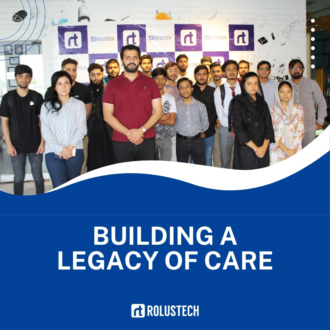 Rolustech employees gathered at a company event