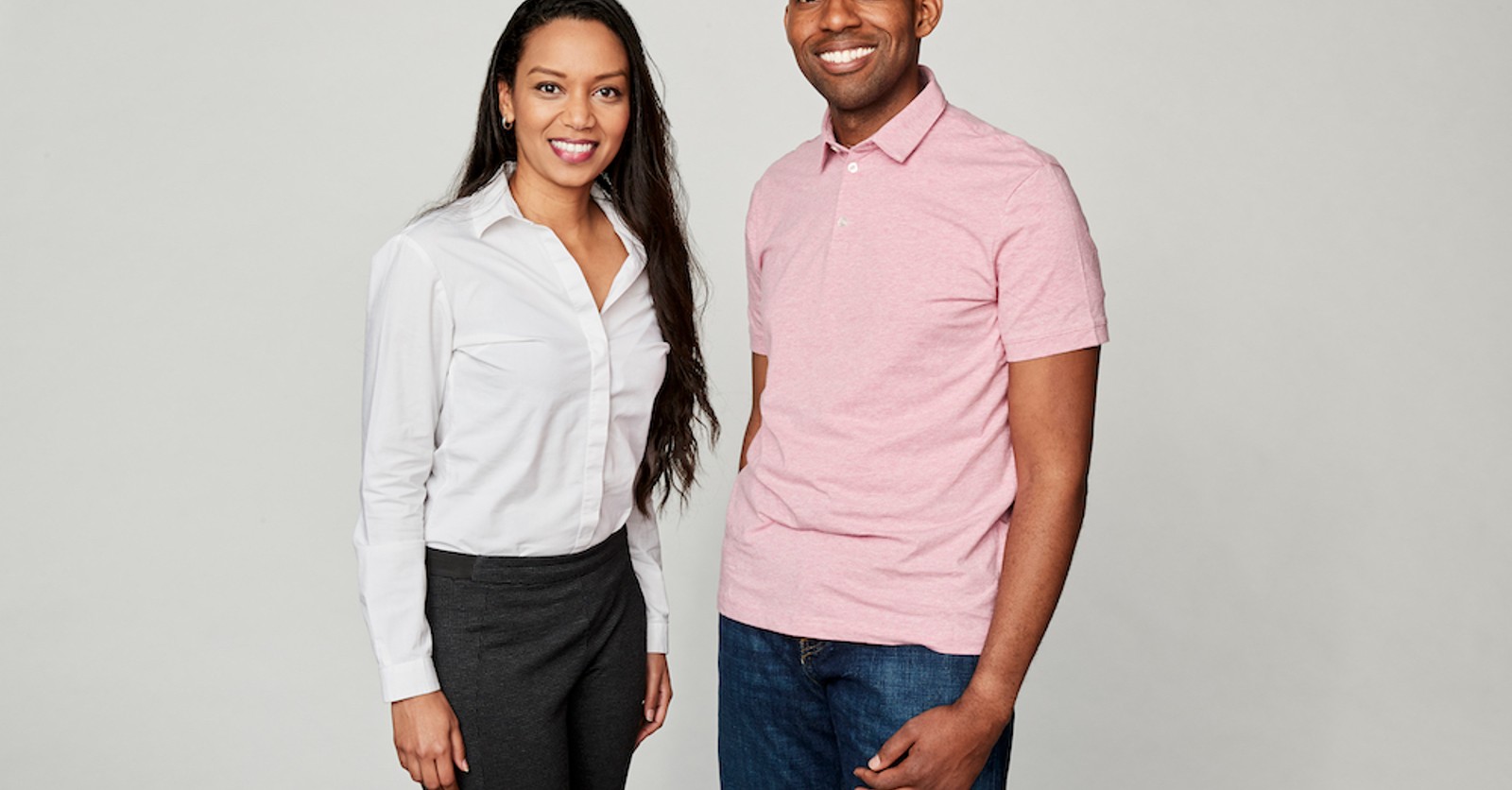 Incredible Health cofounders Iman Abuzeid and Rome Portlock standing together