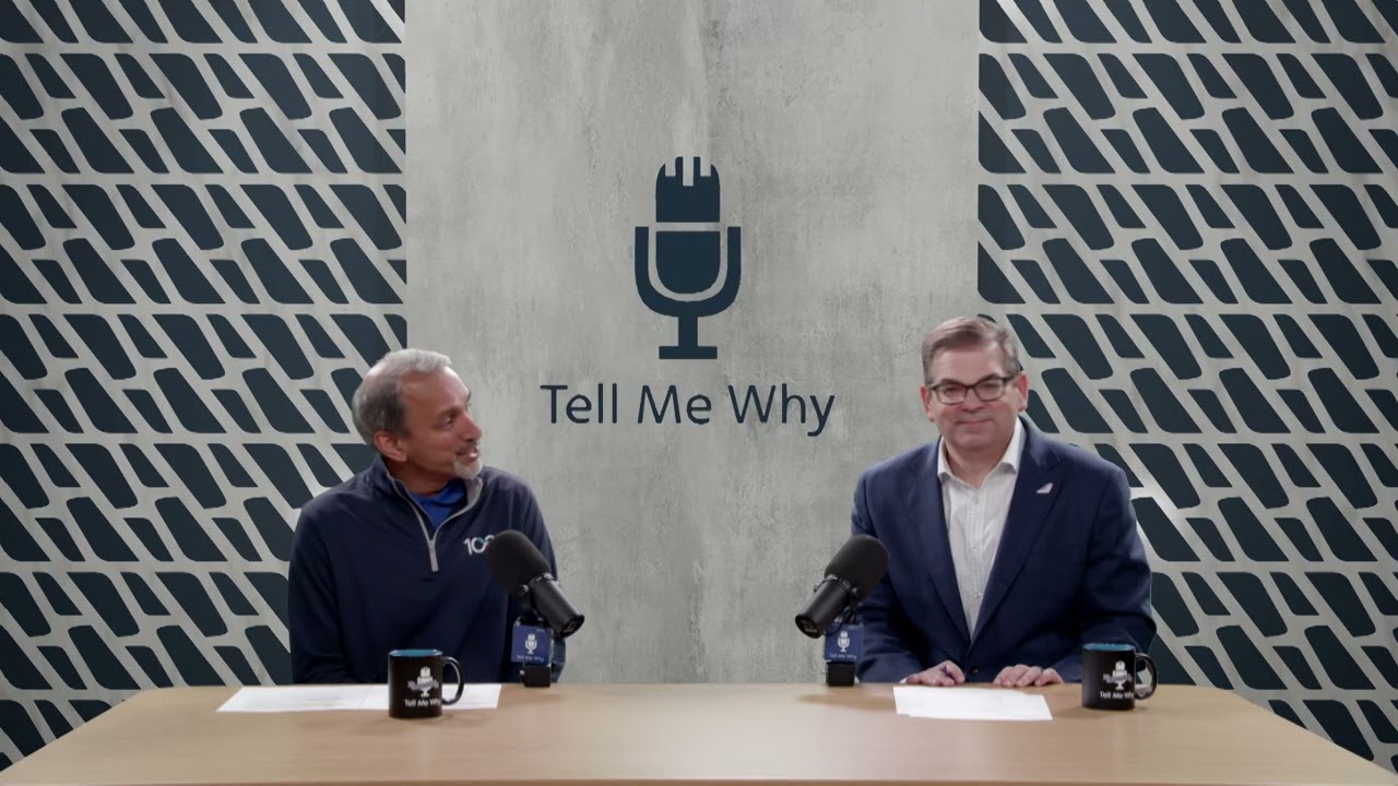 Ron DeFeo, right, recording American Airlines' Tell Me Why with Ganesh Jayaram in 2026