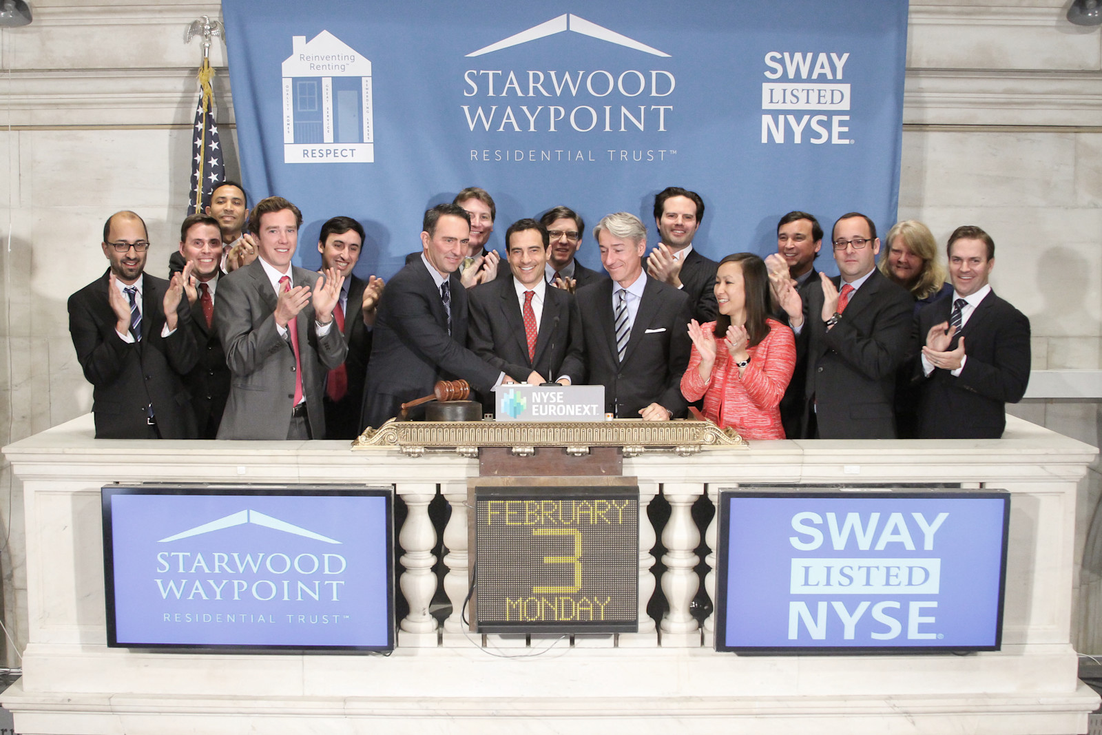 Gary Beasley and Doug Brien at the New York Stock Exchange