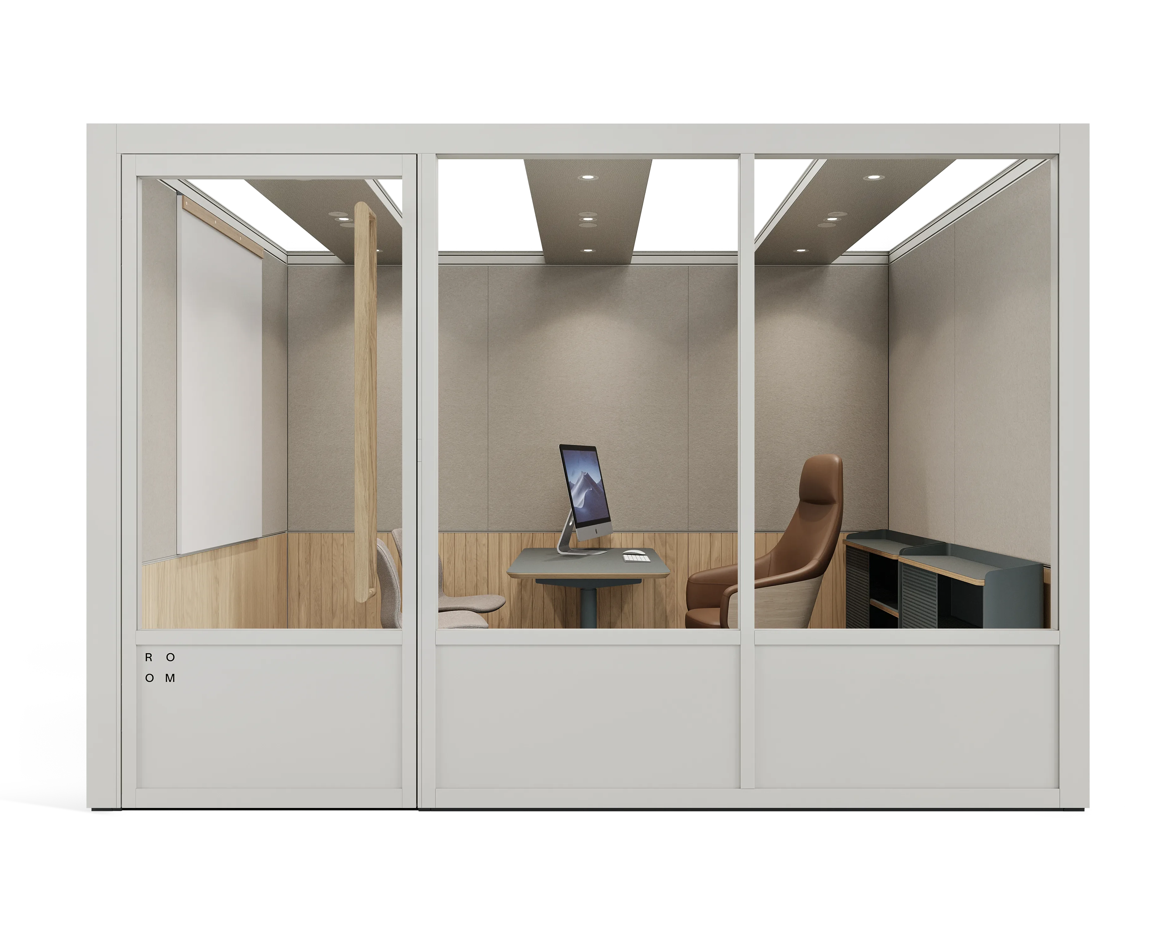 ROOM's large modular Focus Room in a contemporary workplace