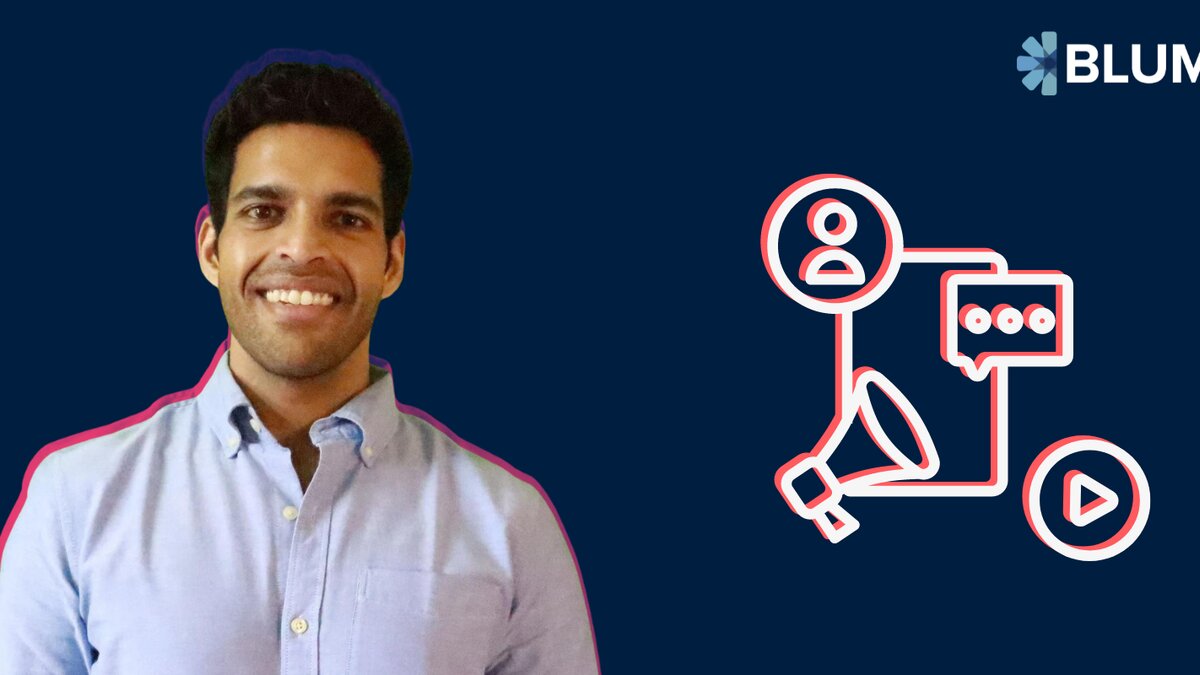Roshan Cariappa pictured in a Blume Ventures editorial graphic about enterprise marketing
