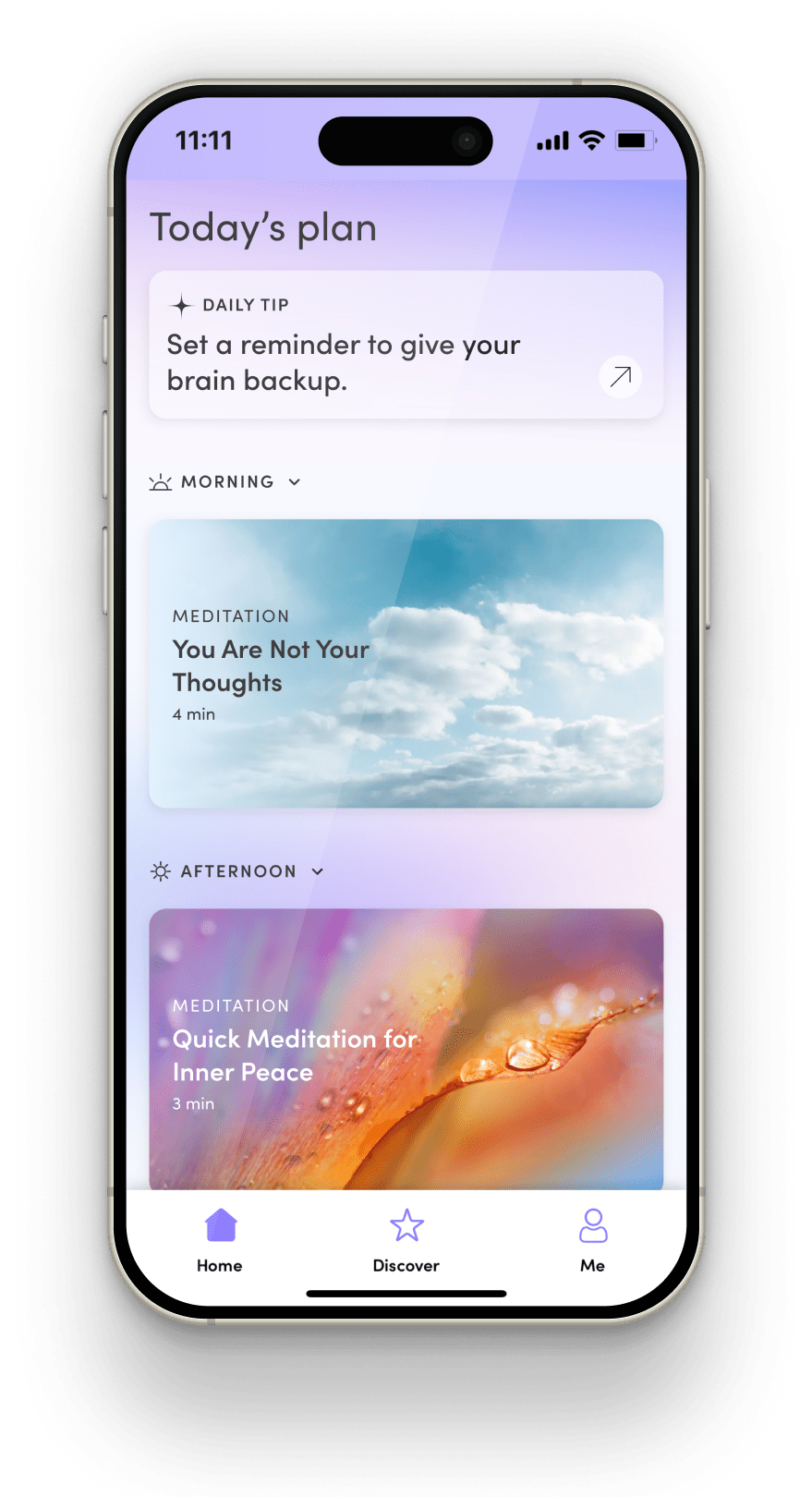 Roundglass Living app interface shown on a phone